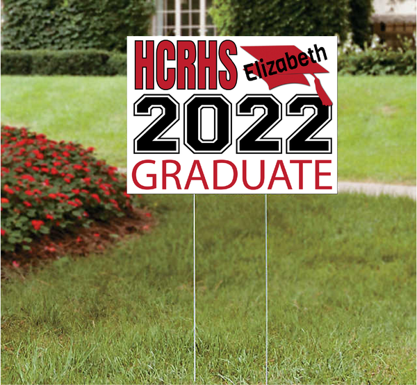 HCRHS 2022 Graduate Lawn Sign
