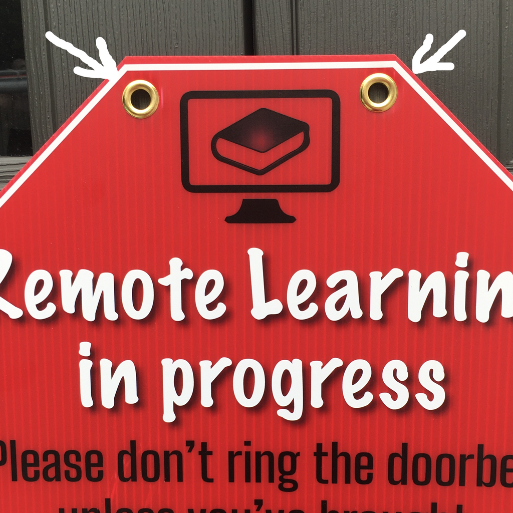 Remote Learning Sign – BangaPrint